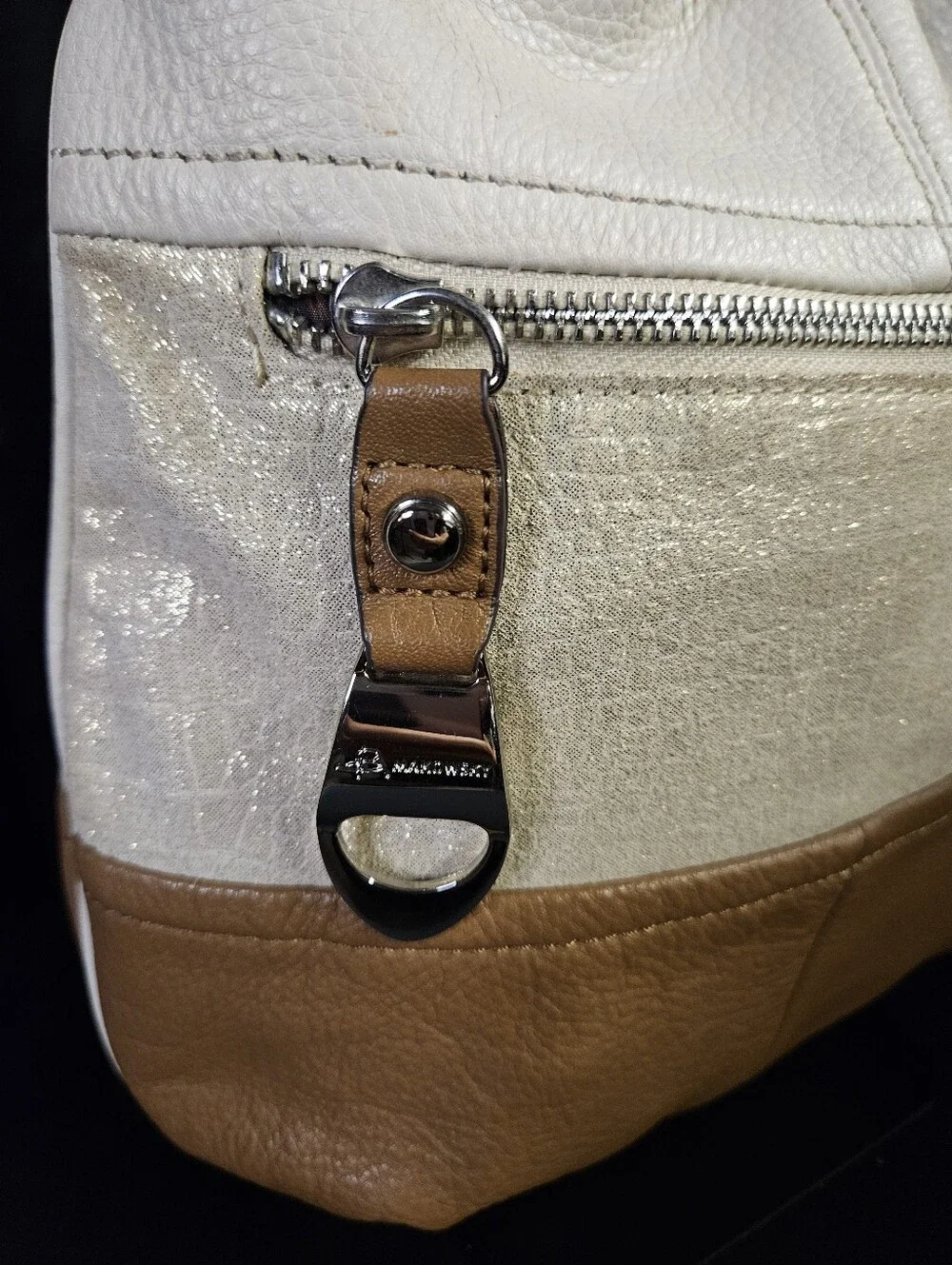 B. Makowsky Color- Block Crossbody Hobo Bag